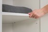 Шкаф Эйр 13.224.02 белый РЕ шагрень, собирается на любую сторону