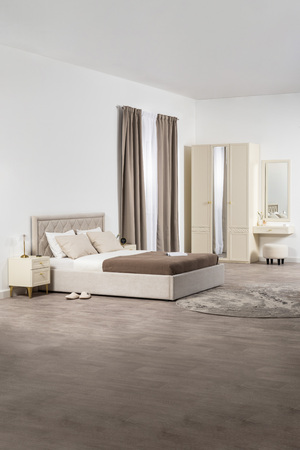 Шкаф для одежды Марион 16.340.03 слоновая кость С341 PE, слоновая кость 6898 ПВХ (собирается на любую сторону)