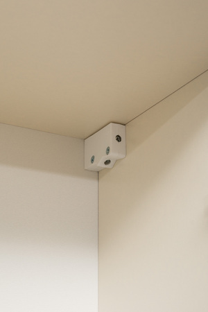 Шкаф навесной Марион 16.334 слоновая кость С341 PE, слоновая кость 6898 ПВХ (собирается на любую сторону)