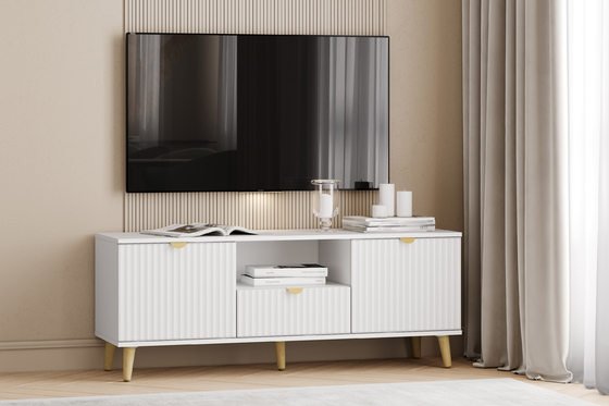 Тумба ТВА Дакота НМ 040.23 меренга, белый