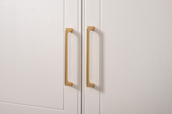 Гостиная Ричфорд композиция 1 без карнизов, кашемир 5981 BS, моно керамика D166-2 ПВХ, белый PE шагрень (собирается на любую сторону)